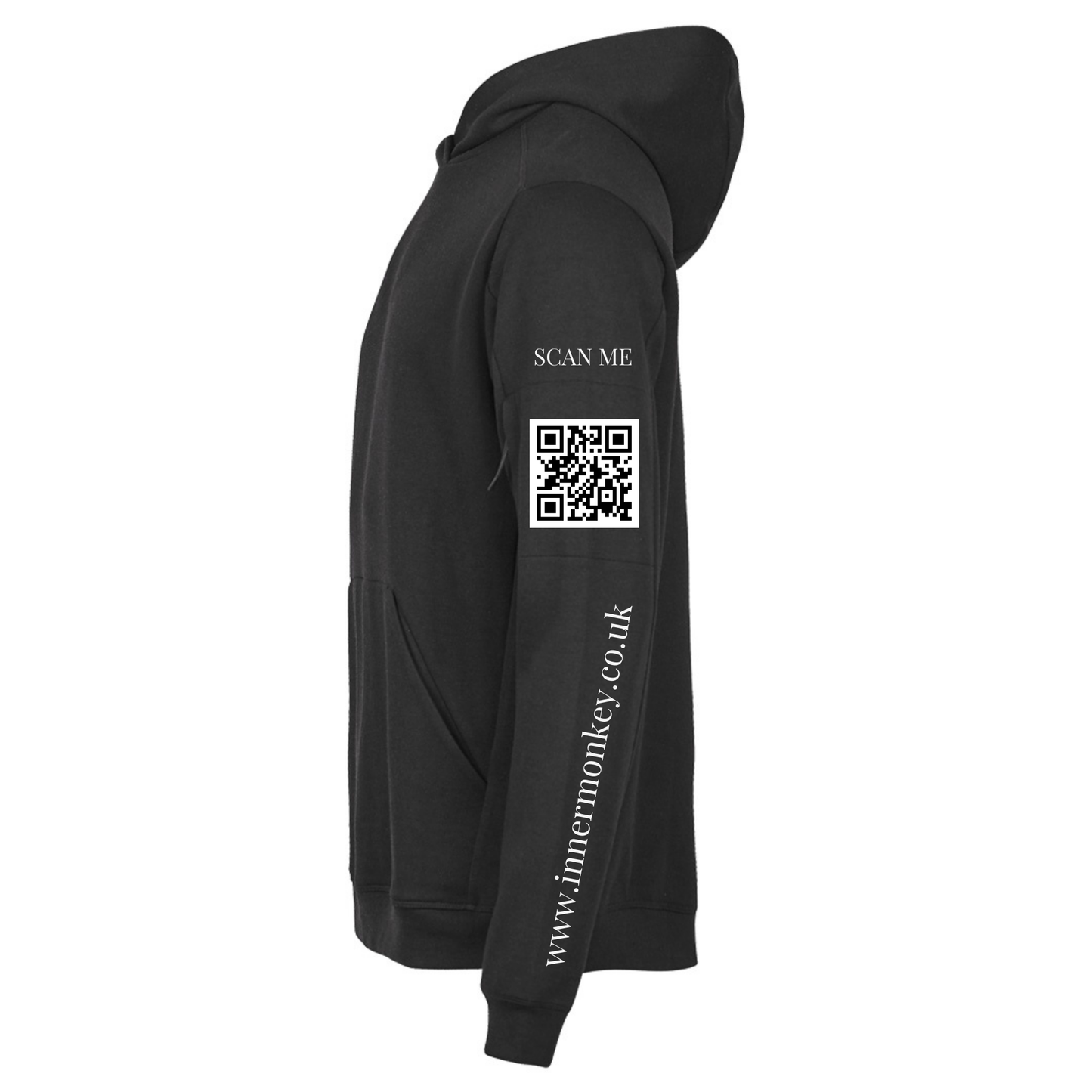 Tee Jays Athletic Hooded Sweatshirt (Black)