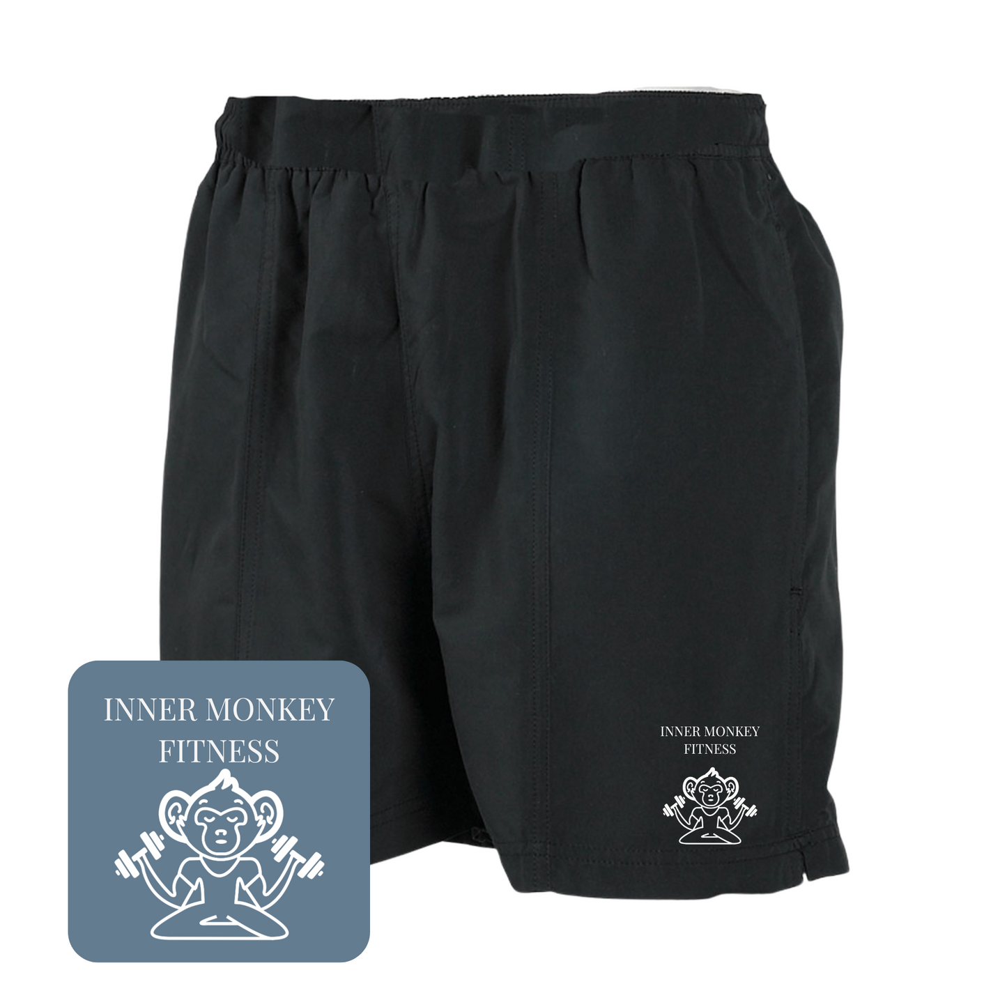 Men's All Purpose Mesh Lined Shorts (Black)