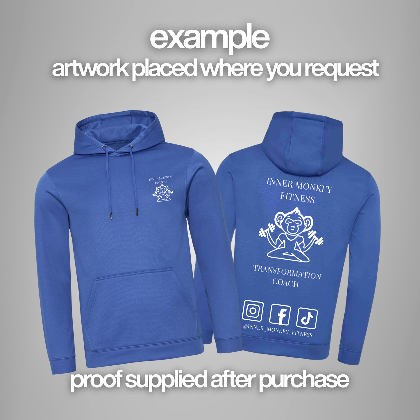 AWDis Sports Polyester Hoodie