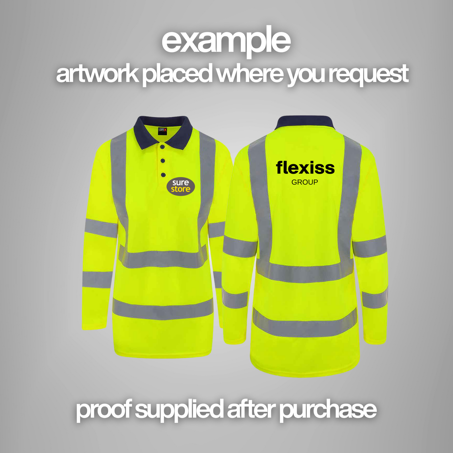Pro RTX High Visibility Long Sleeve Polo Shirt