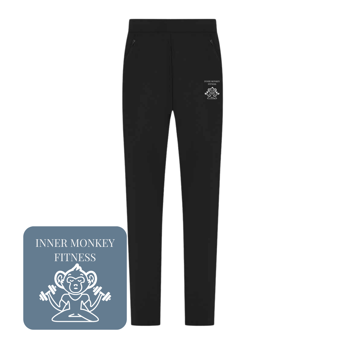 Men's Slim Leg Training Pants (Black)