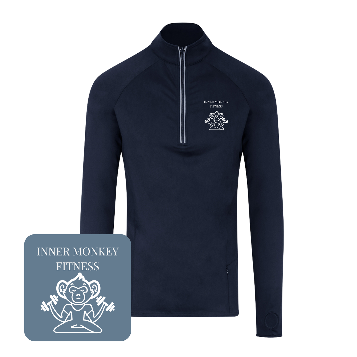 Men's Cool-Flex™ Half Zip Top (Navy)