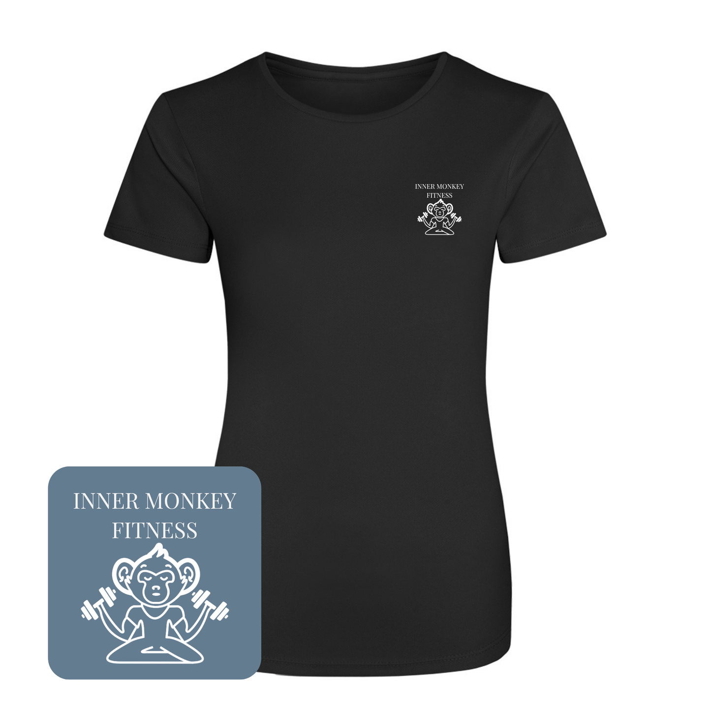 Ladies Cool T-Shirt (Black)