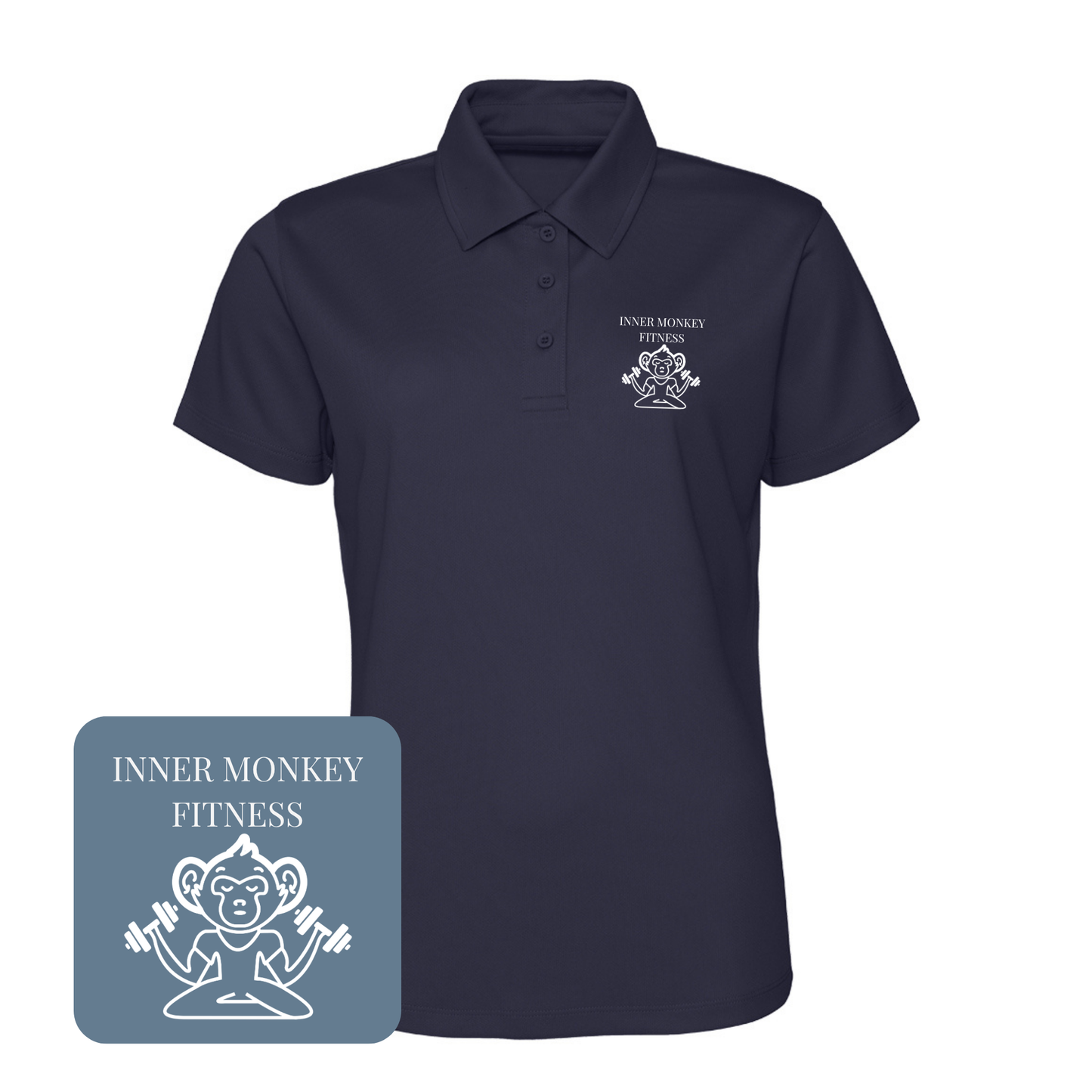 Ladies Cool Polo Shirt (Navy)