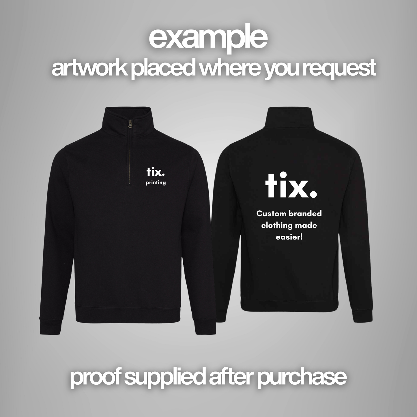 AWDis Sophomore Zip Neck Sweatshirt