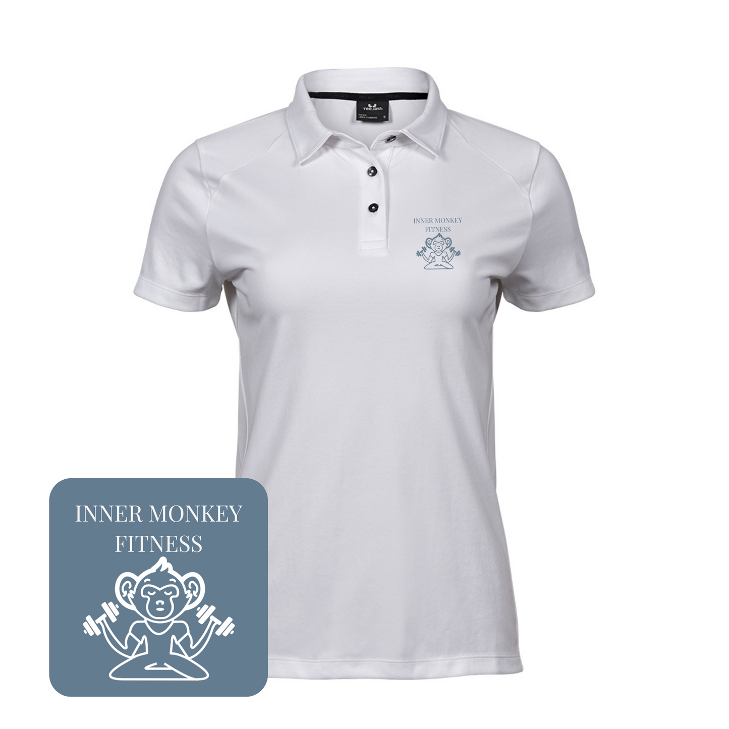 Ladies Luxury Sport Polo Shirt (White)