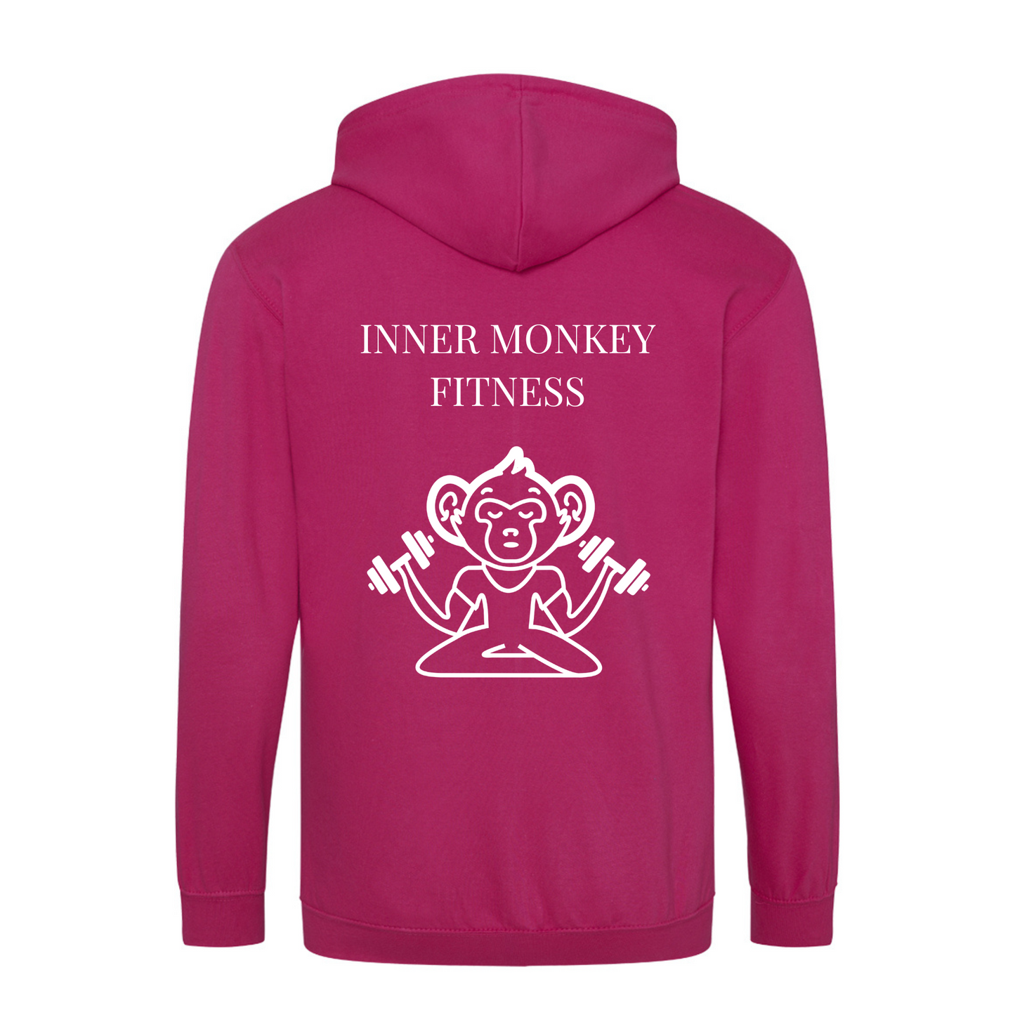 Unisex Full Zip Hoodie (Pink)