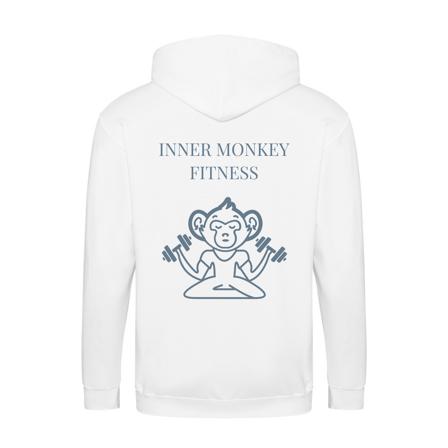 Unisex Full Zip Hoodie (White)