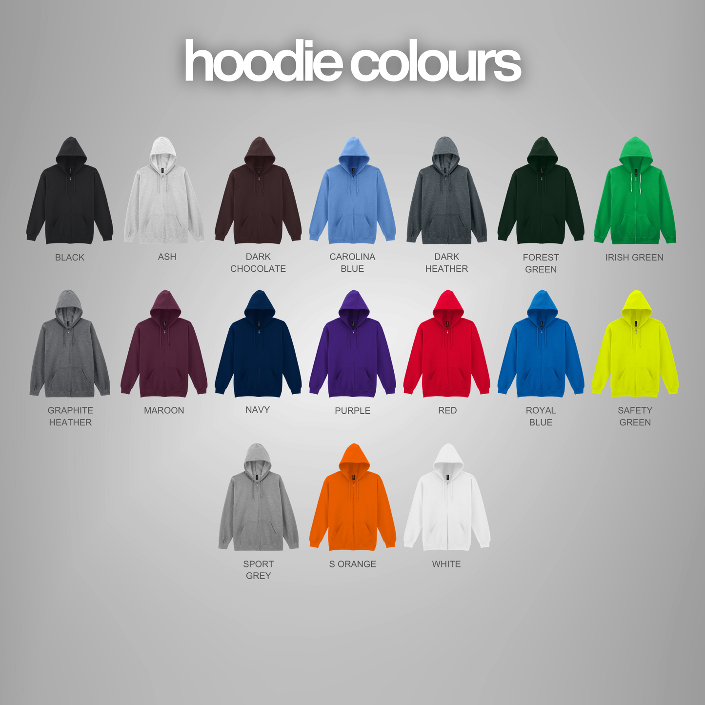 Gildan Heavy Blend™ Zip Hooded Sweatshirt