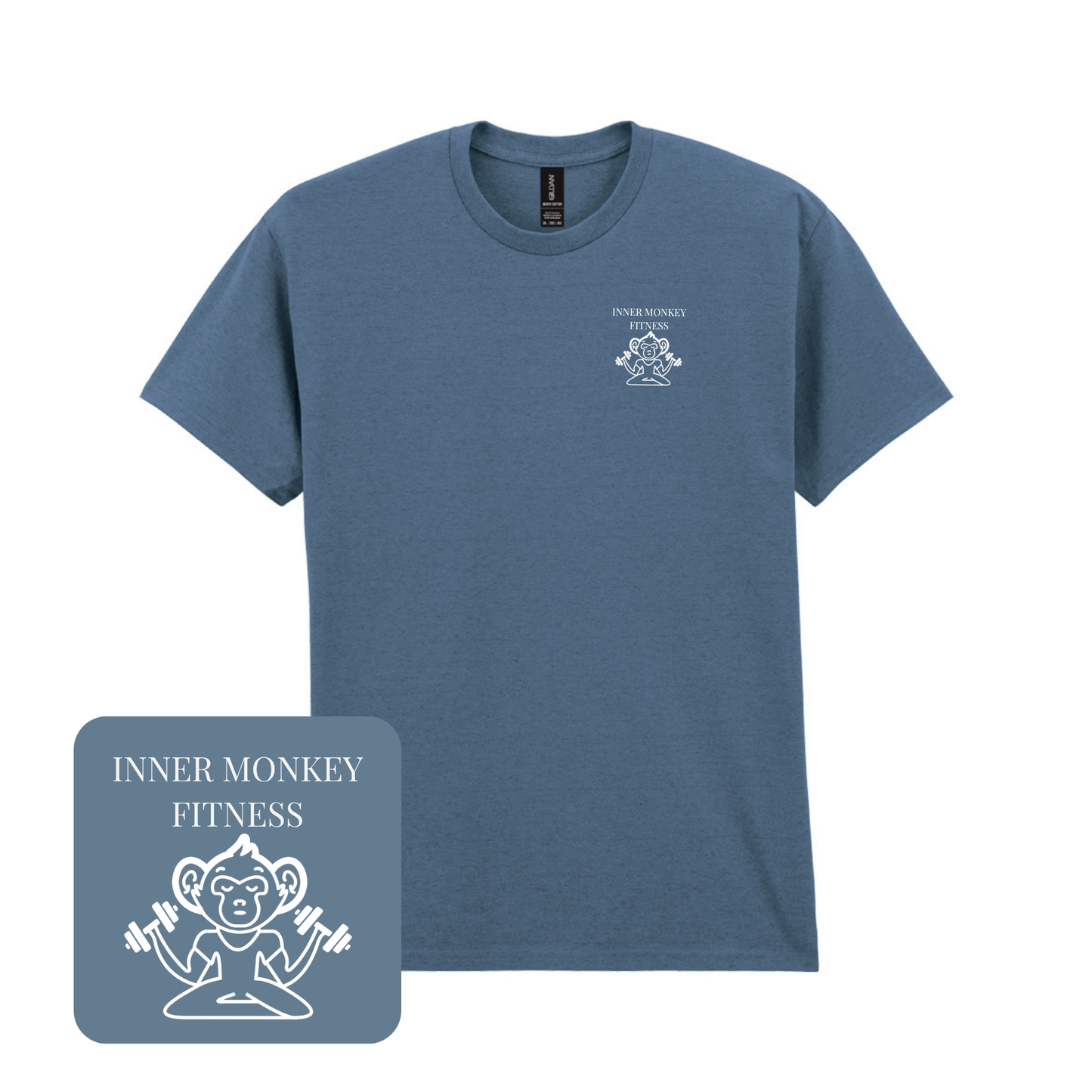 Men's Cotton T-Shirt (Indigo)
