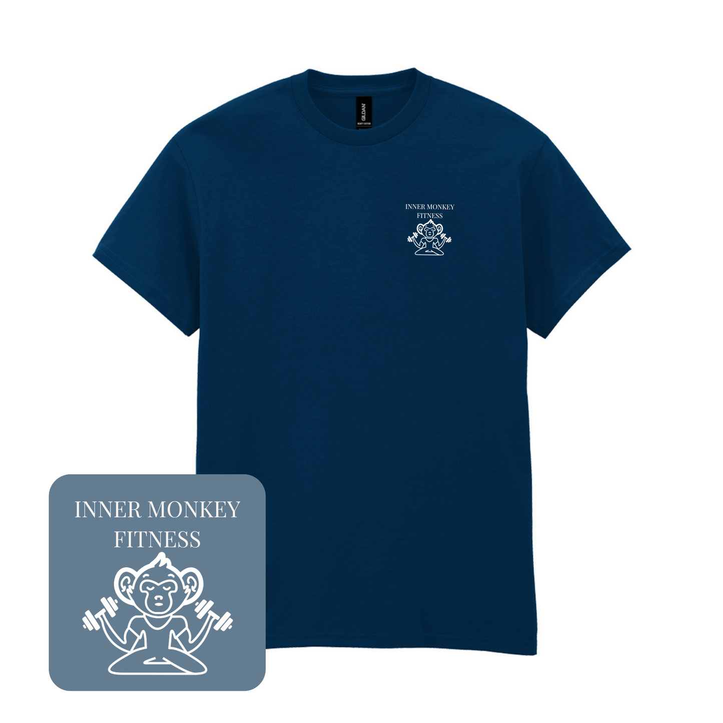 Men's Cotton T-Shirt (Navy)