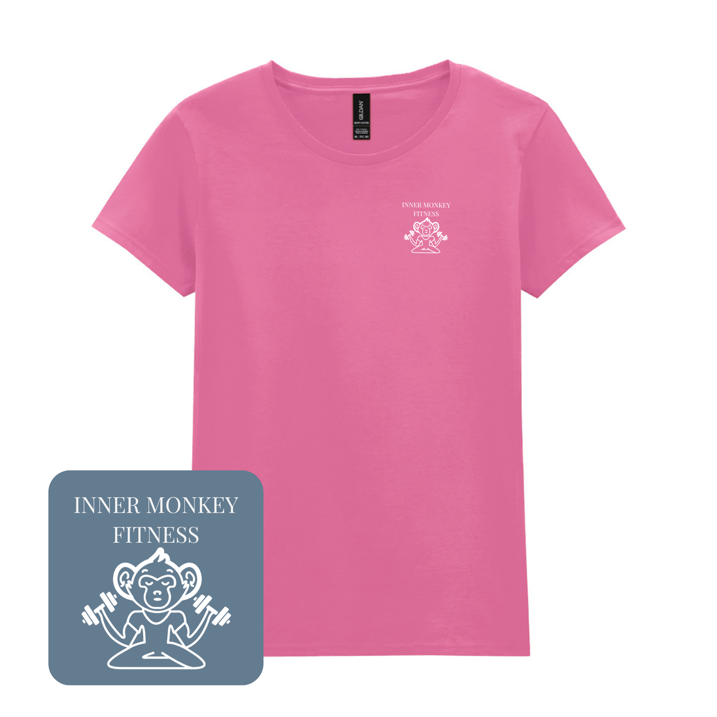 Ladies Cotton T-Shirt (Pink)