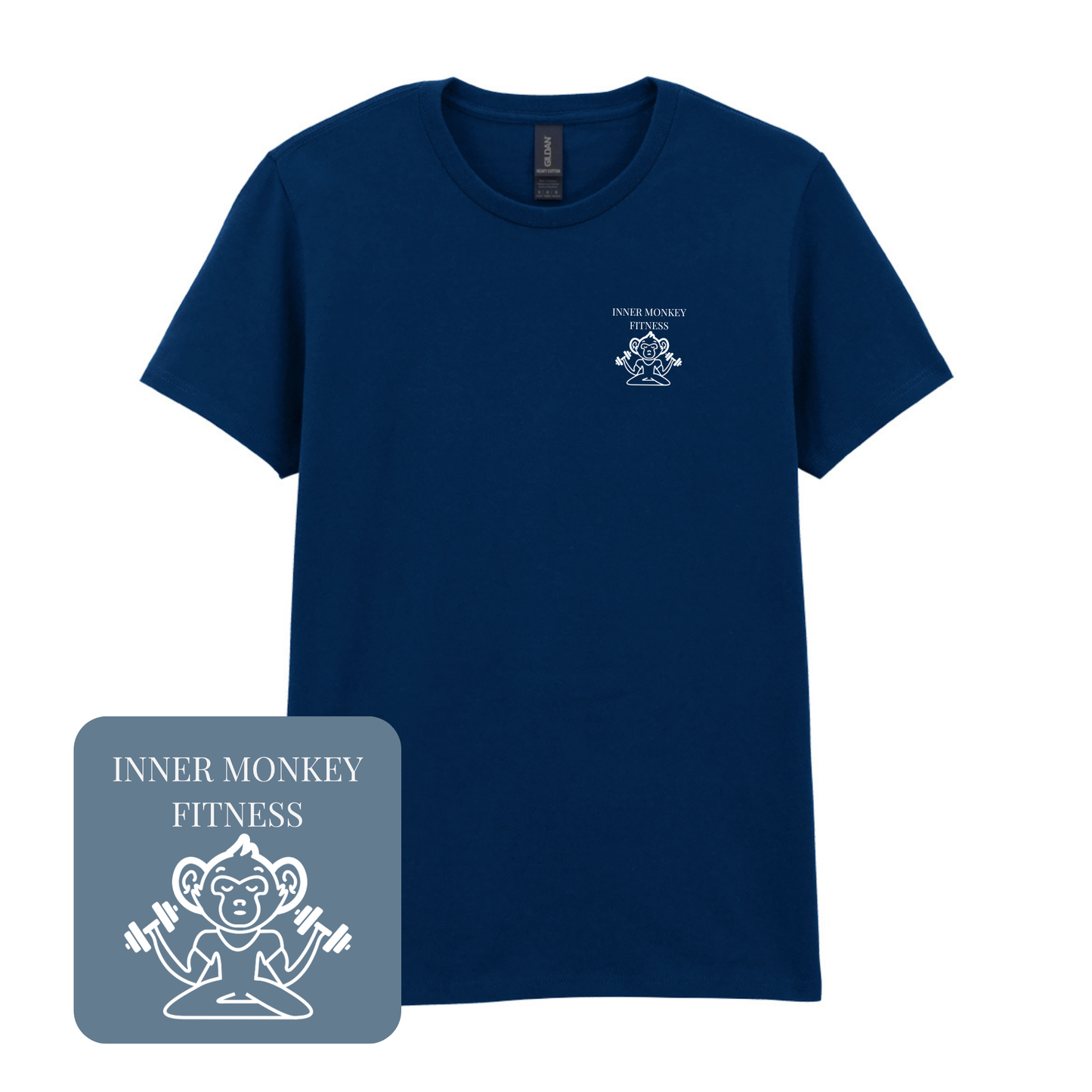 Ladies Cotton T-Shirt (Navy)