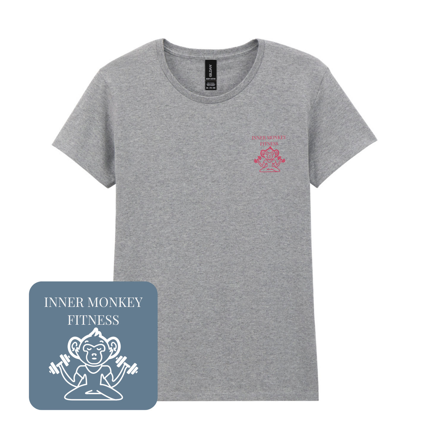 Ladies Cotton T-Shirt (Grey)