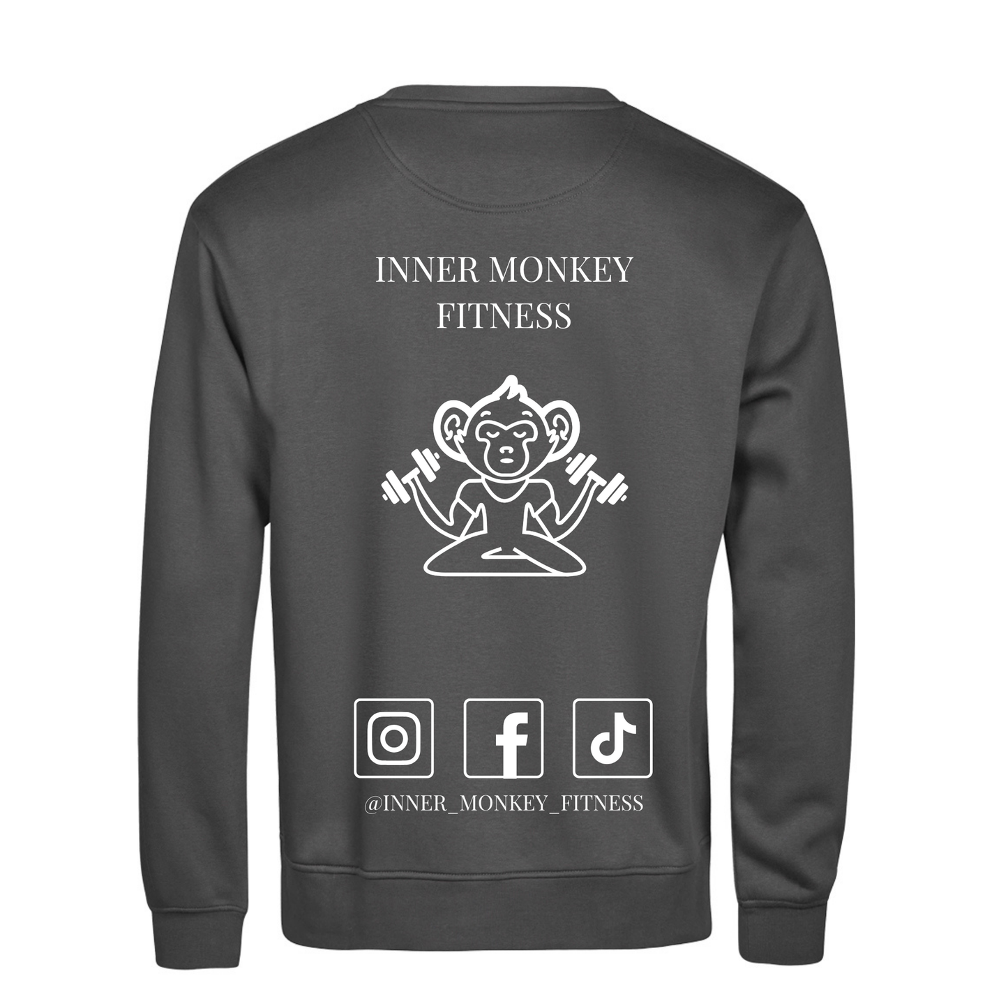 Unisex Athletic Crew Neck Sweatshirt (Charcoal)