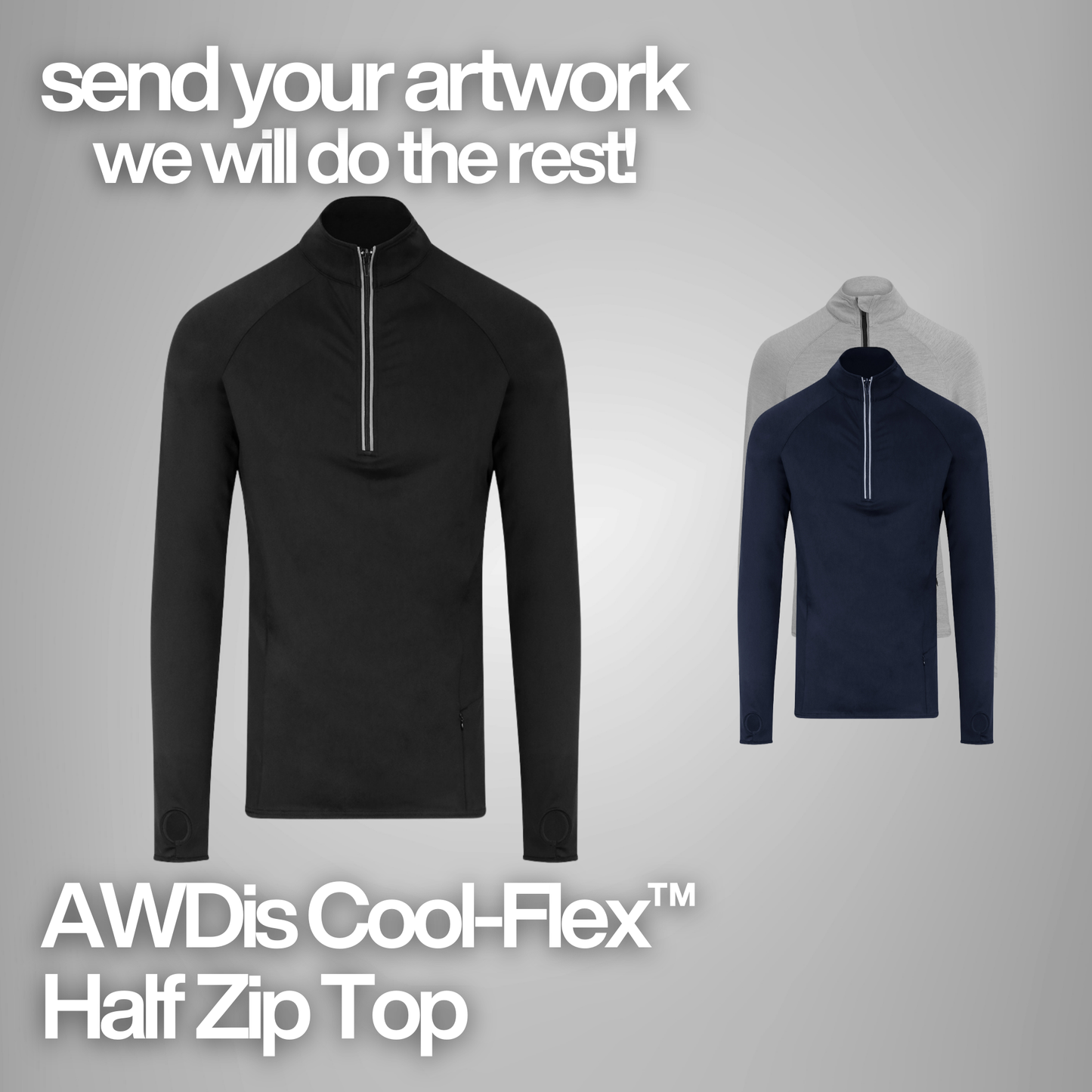AWDis Cool-Flex™ Half Zip Top