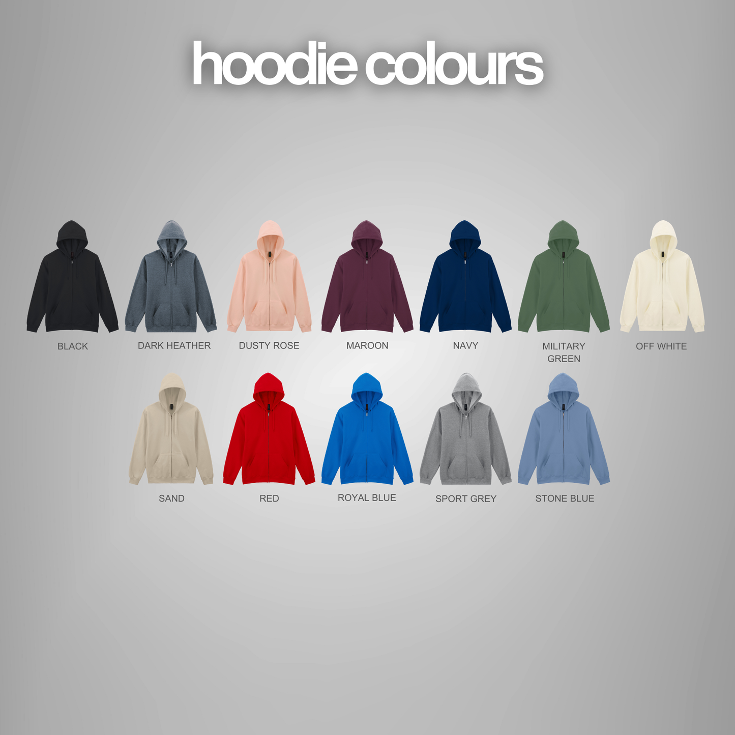 Gildan SoftStyle® Midweight Full Zip Hooded Sweatshirt
