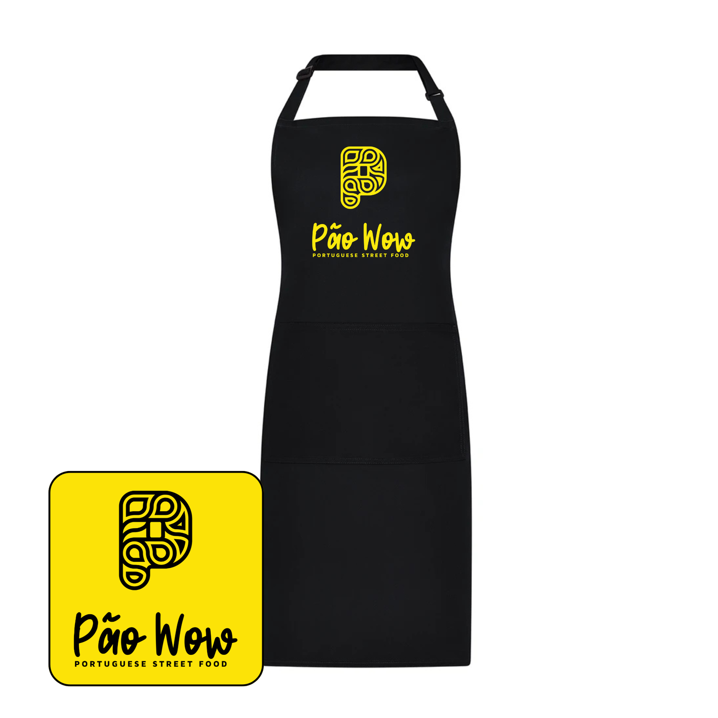 Brand Lab Adjustable Bib Pocket Apron (Black)