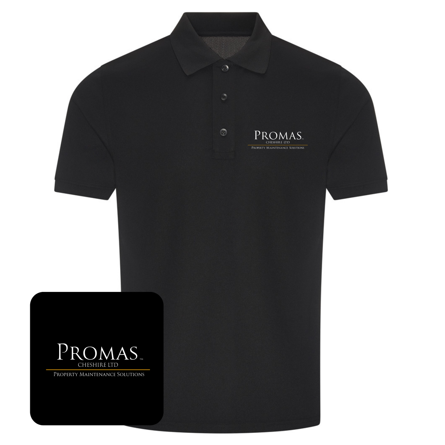 Pro RTX Pro Piqué Polo Shirt (Black)