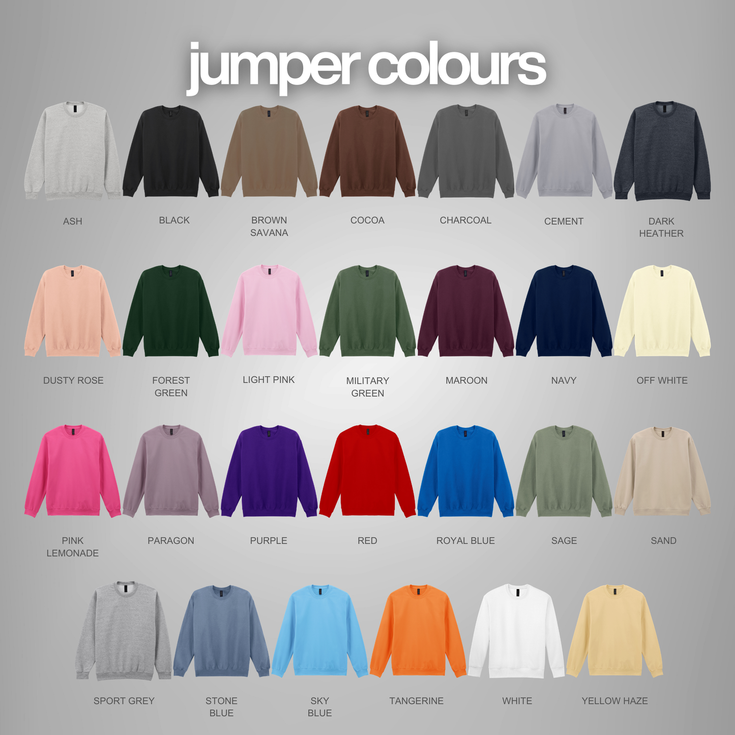 Gildan SoftStyle® Midweight Crew Neck Sweatshirt