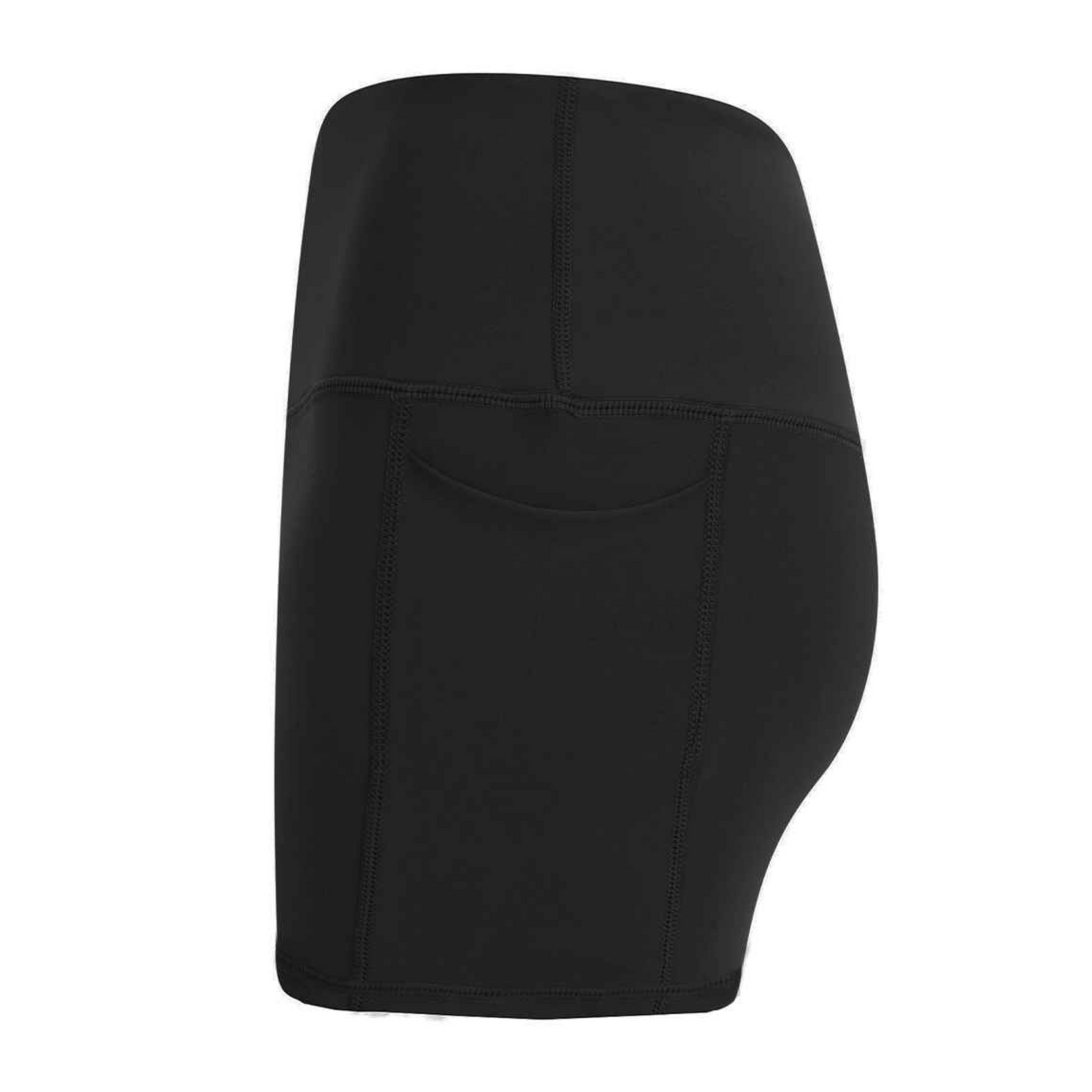 Ladies Pocket Short Leggings (Black)