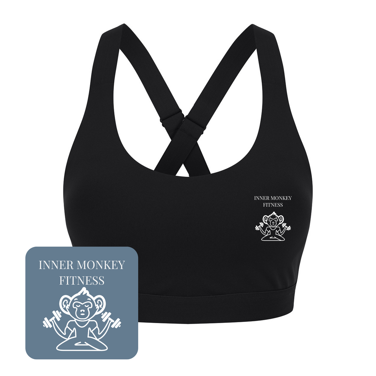 Ladies Medium Impact Core Bra (Black)