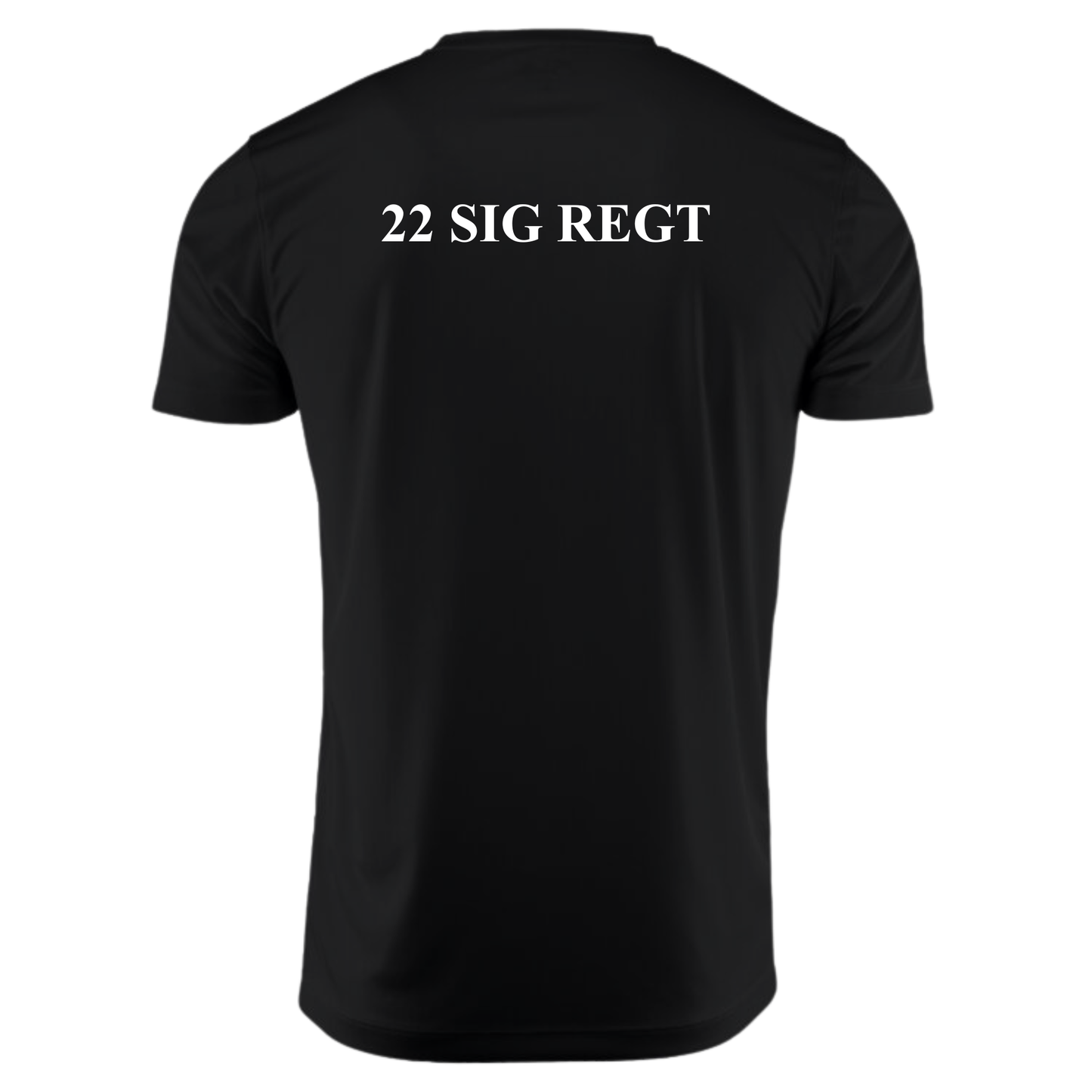 Ladies Printer Red Run Active T-Shirt (Black)