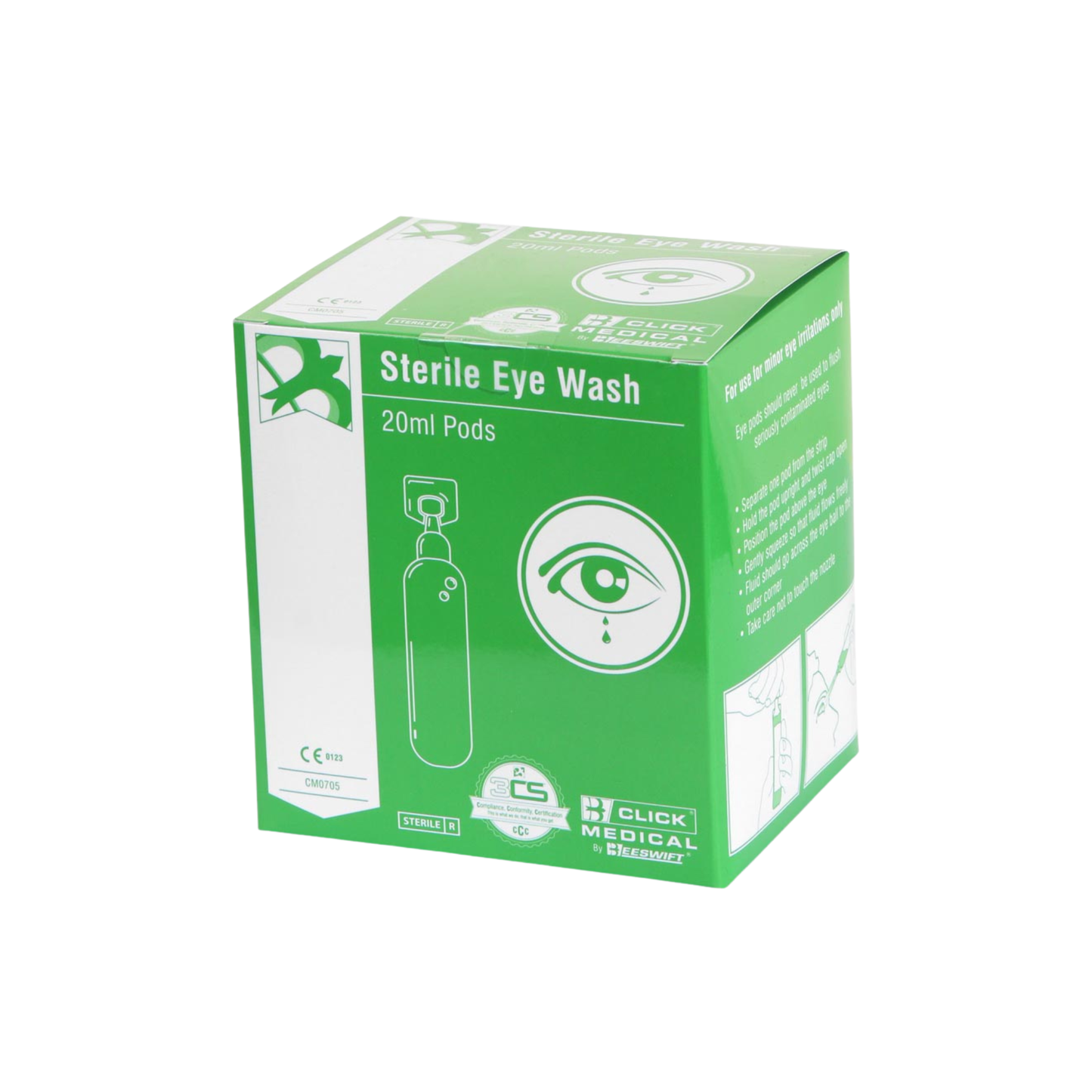 Click Medical Eye Wash Pods (Pack of 25)