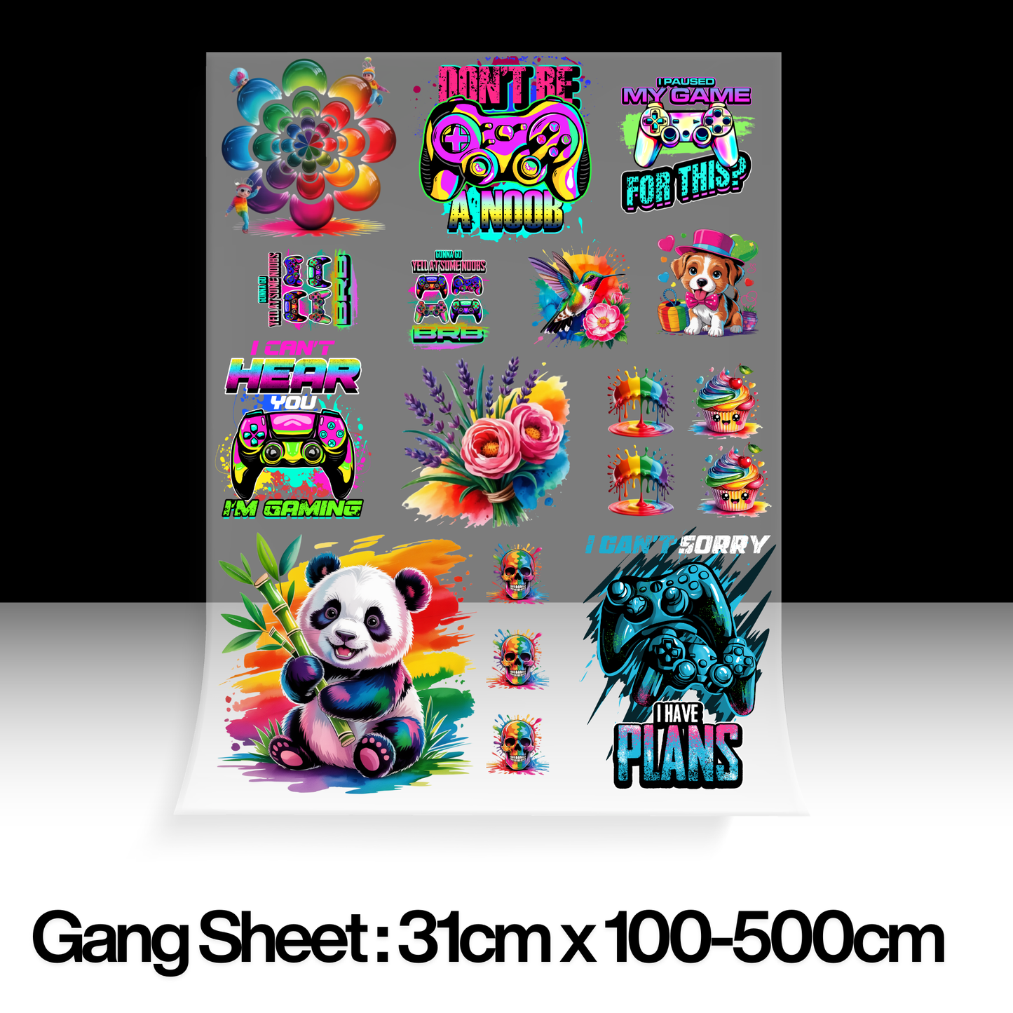 DTF Gang Sheet Builder (31cm x 100-500cm)