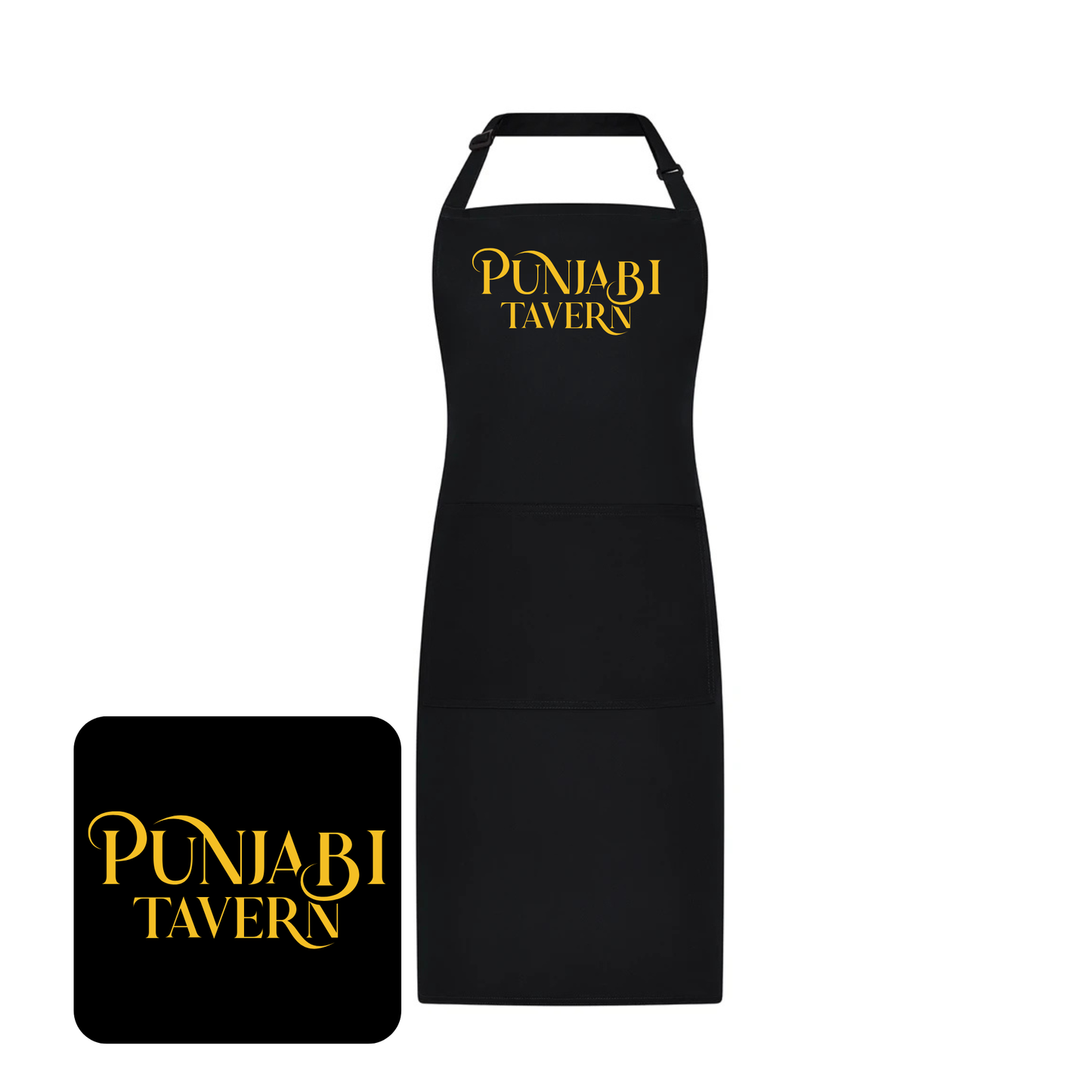Brand Lab Adjustable Bib Pocket Apron (Black)