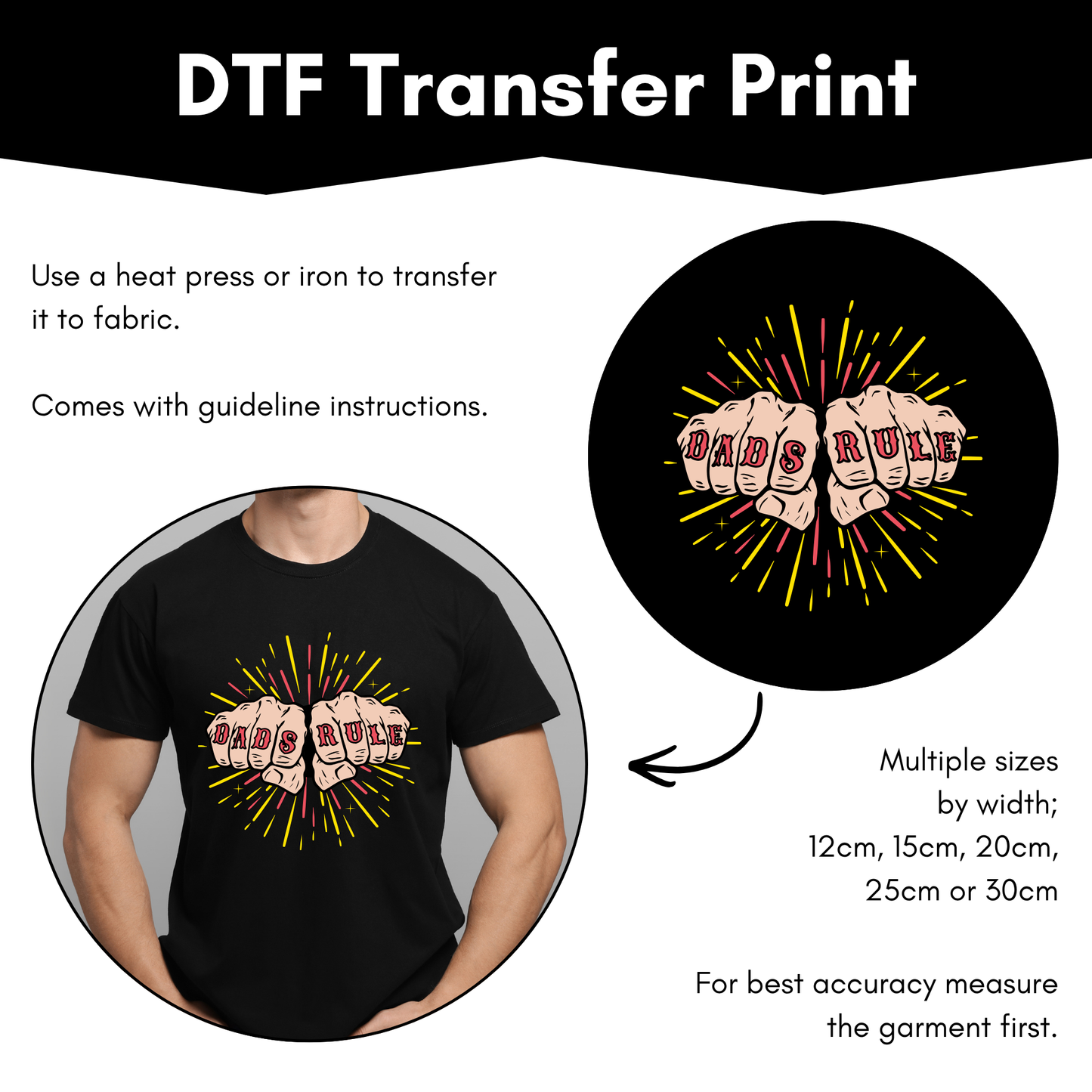 DTF Transfer Sheet - Dad's Rule