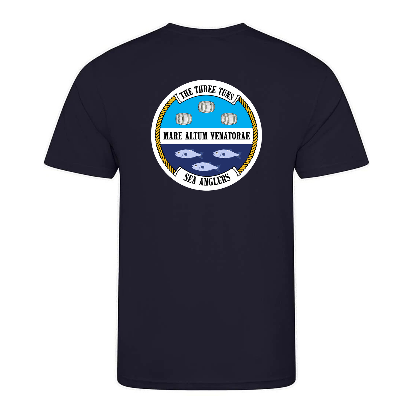 The Three Tuns Sea Anglers Cool T-Shirt (Navy)