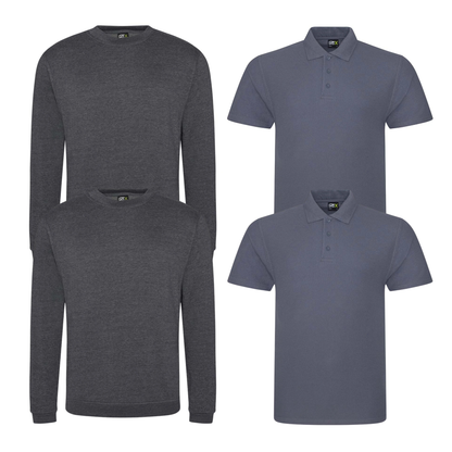 Pro RTX Essential workwear clothing bundle from TIX Printing solid grey