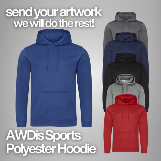 AWDis Sports Polyester Hoodie