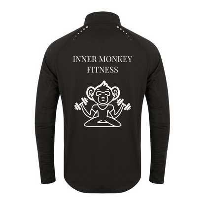 Men's Long Sleeve Zip Neck Performance Top (Black)