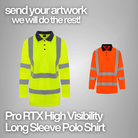Pro RTX High Visibility Long Sleeve Polo Shirt