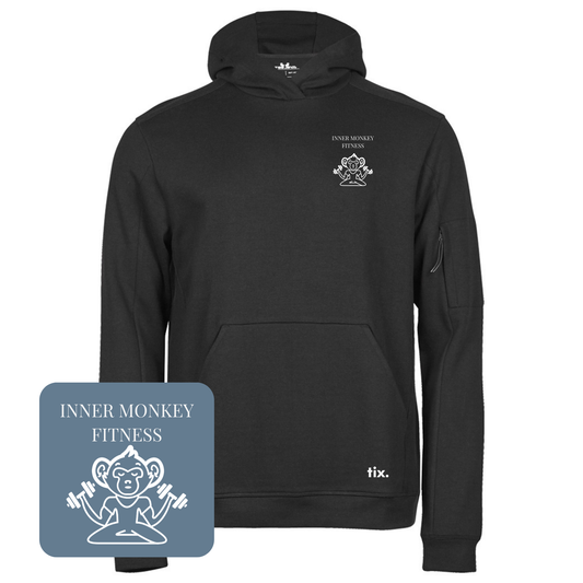 Tee Jays Athletic Hooded Sweatshirt (Black)