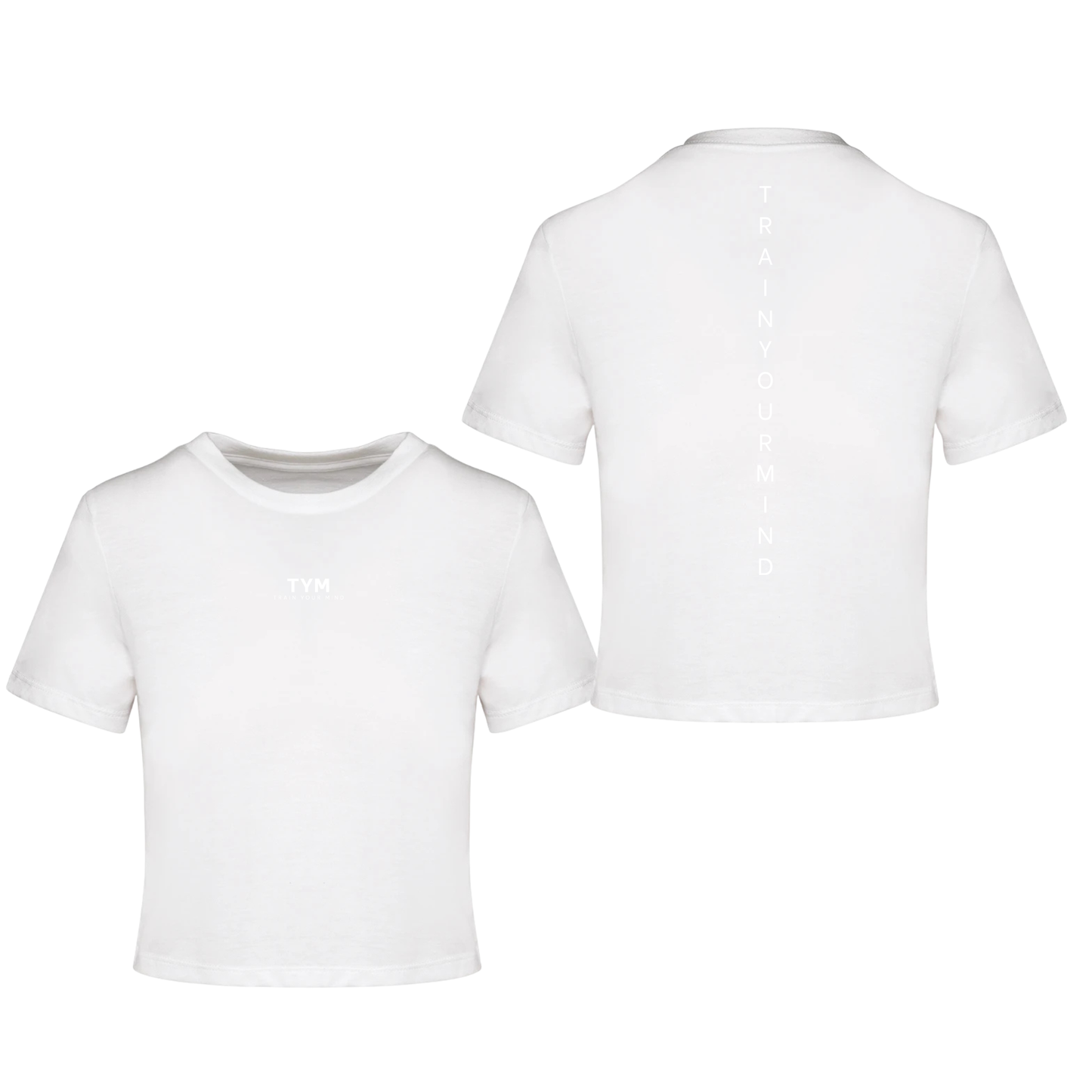 TYM Contrast Ladies Triblend Crop Top