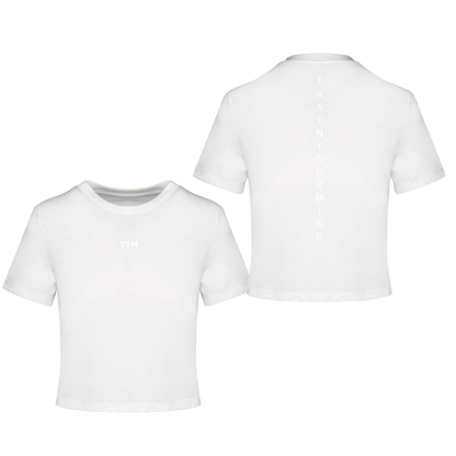 TYM Contrast Ladies Triblend Crop Top