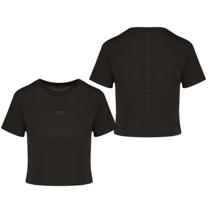 TYM Contrast Ladies Triblend Crop Top