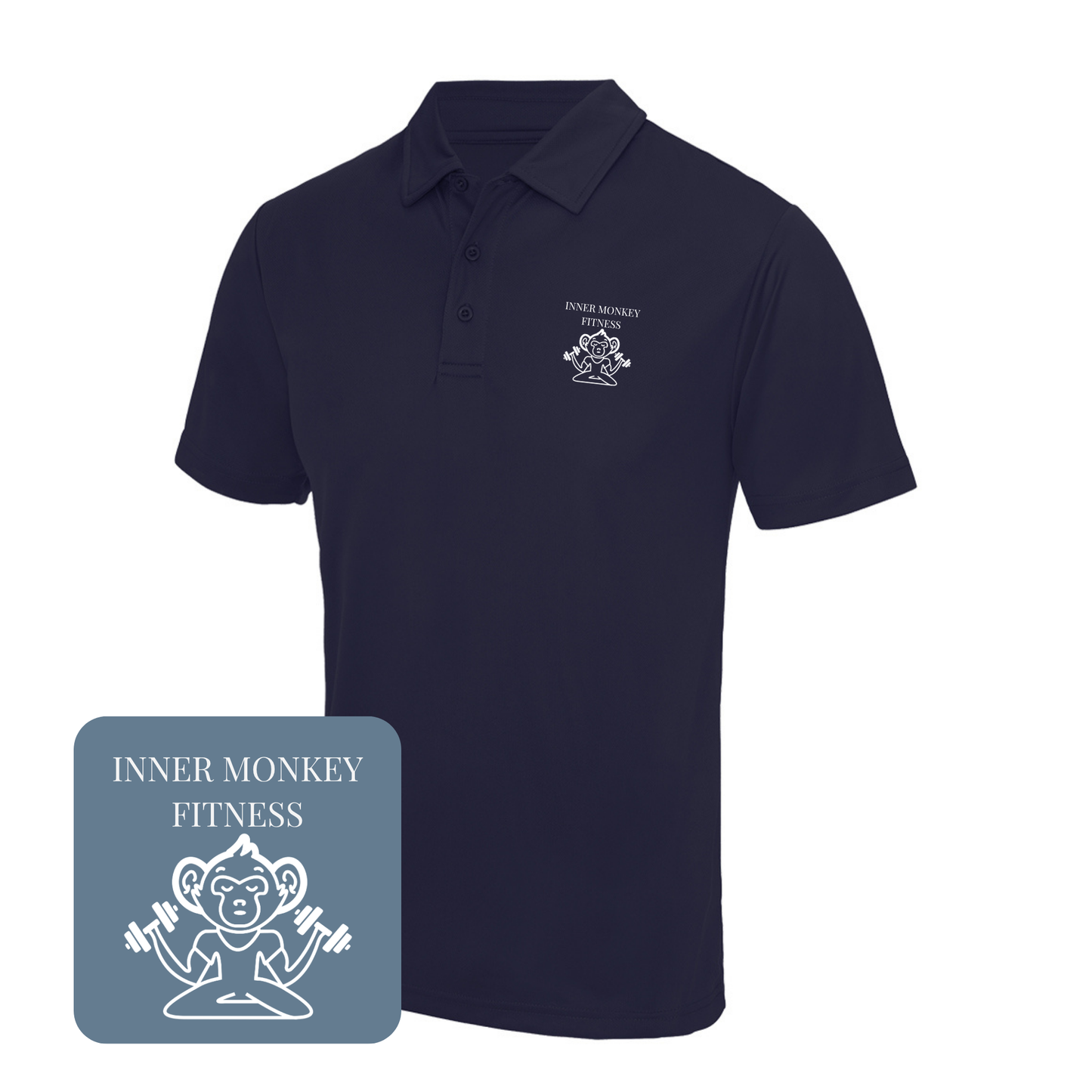 Men's Cool Polo Shirt (Navy)
