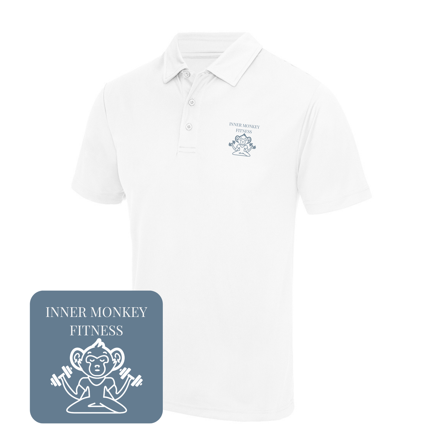 Men's Cool Polo Shirt (White)
