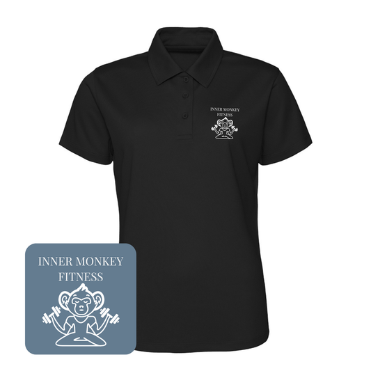 Ladies Cool Polo Shirt (Black)
