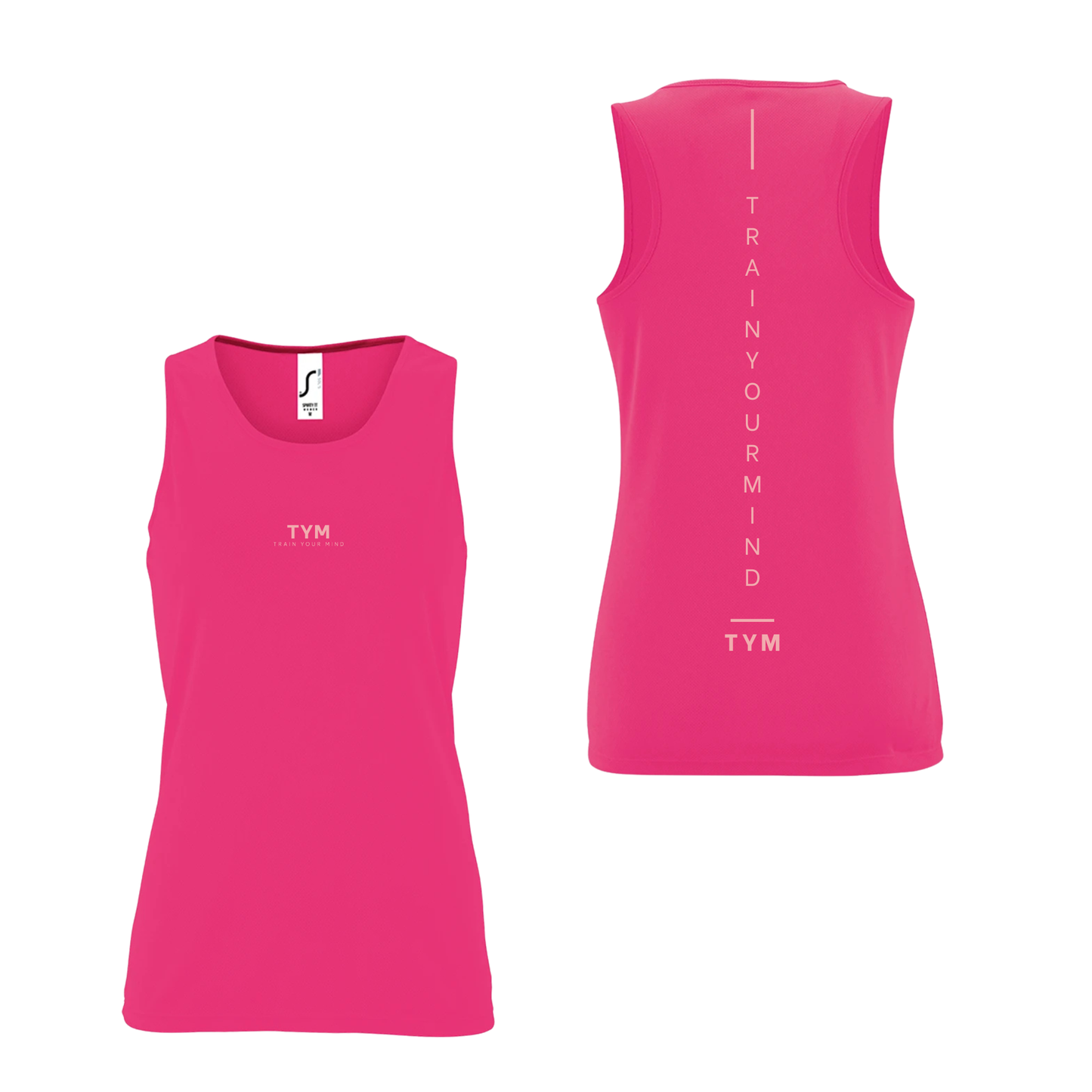 TYM Contrast Ladies Sporty Performance Tank Top