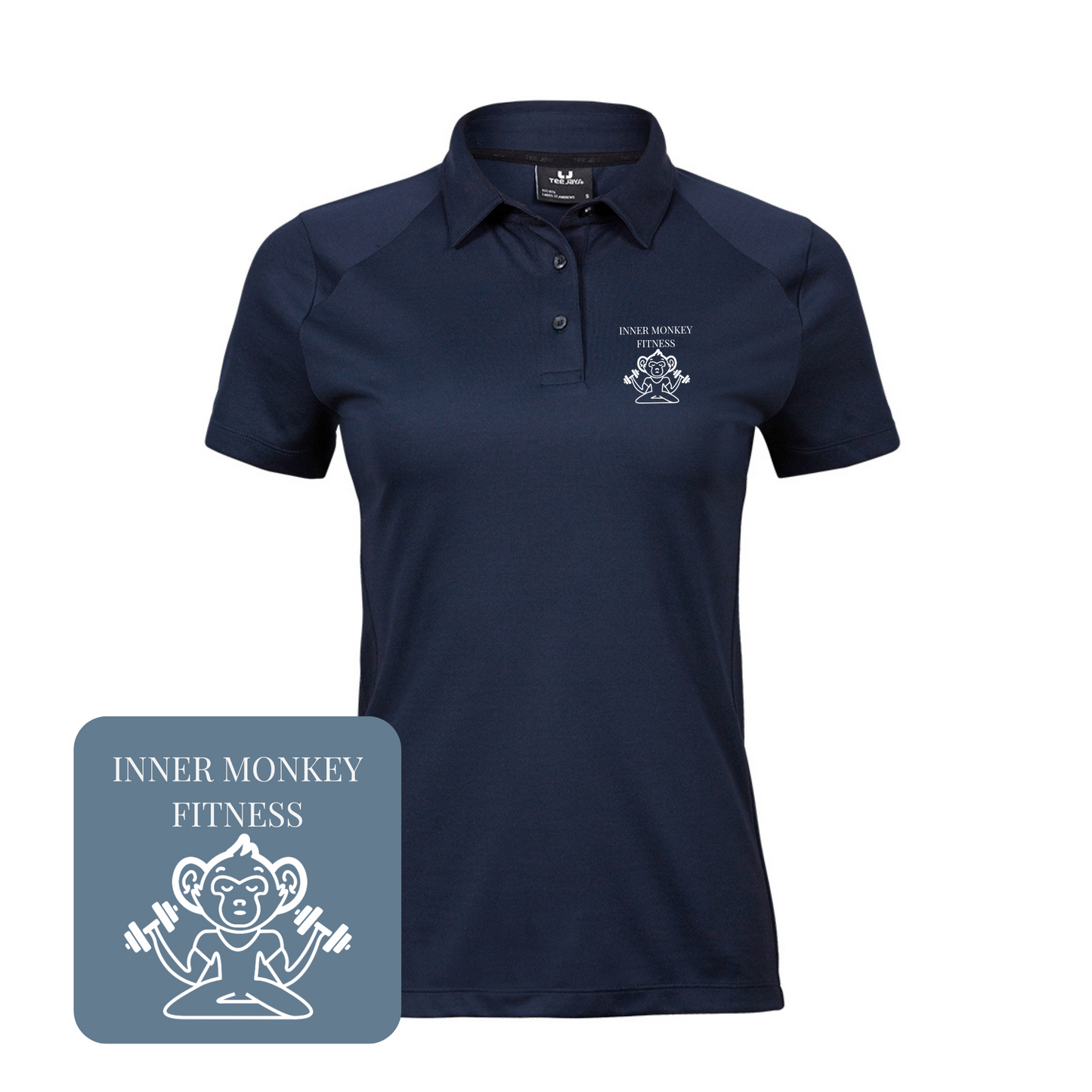 Ladies Luxury Sport Polo Shirt (Navy)