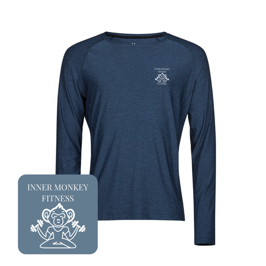 Men's Long Sleeve CoolDry™ T-Shirt (Navy)