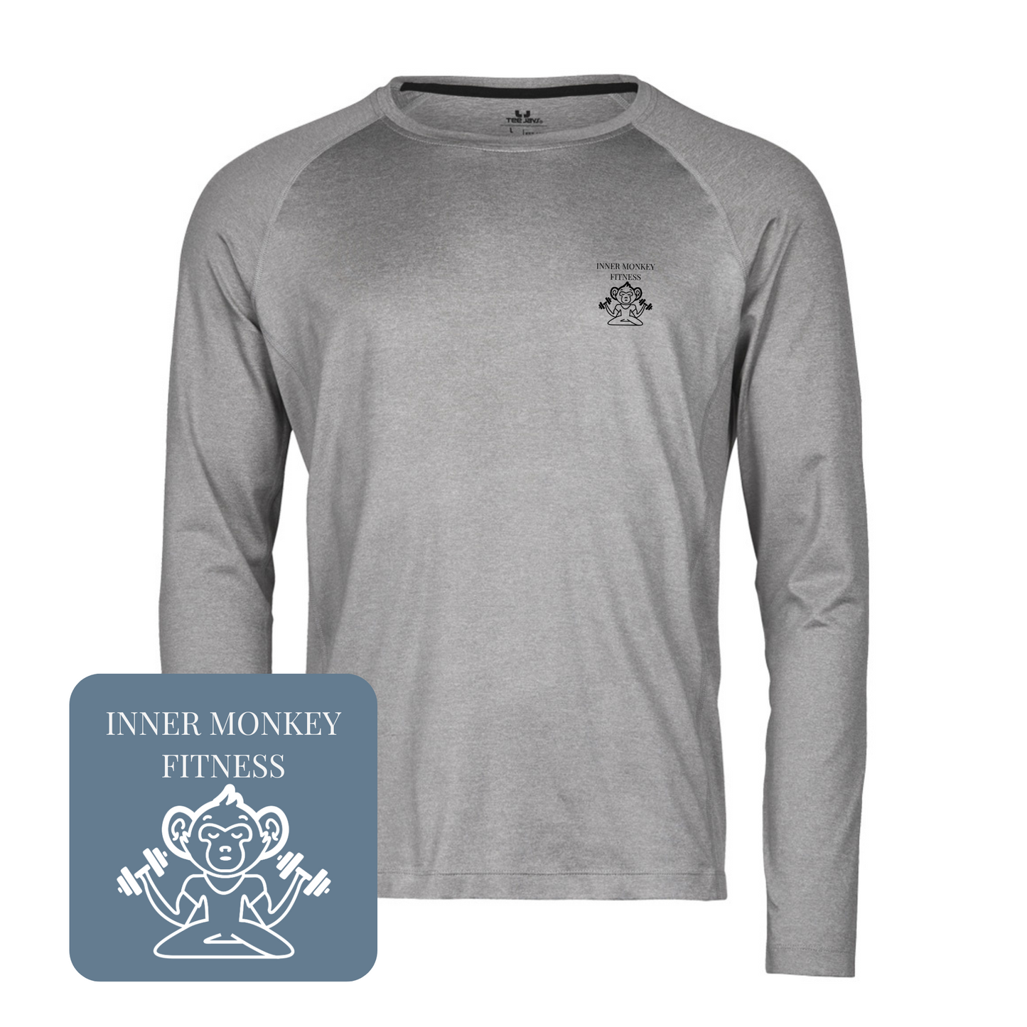 Men's Long Sleeve CoolDry™ T-Shirt (Grey)