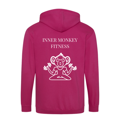 Unisex Full Zip Hoodie (Pink)
