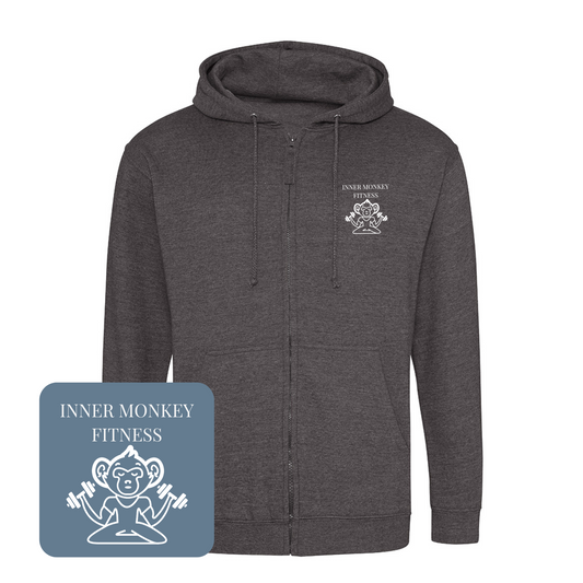 Unisex Full Zip Hoodie (Charcoal)