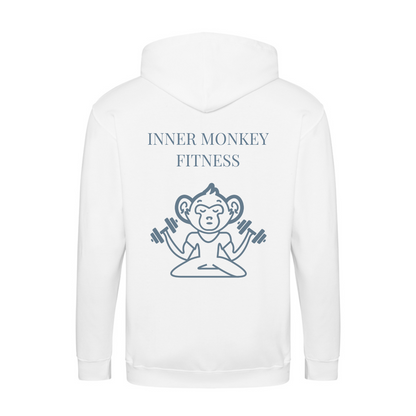 Unisex Full Zip Hoodie (White)